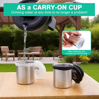 Weekly Stainless Steel Pill Organizer 7 Day, Magnetic Refrigerator Mountable Pill Box Case with Silicone-Sealed Lid for Travel(Morning & Evening)