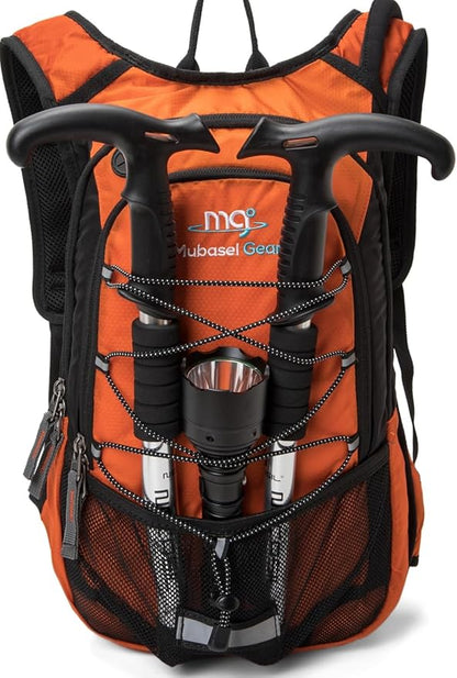 15L Insulated Hydration Backpack Pack with 2L Water Bladder Lightweight Hiking Backpack Bag for Women Men Daypack for Hiking Running Festival Camping Biking