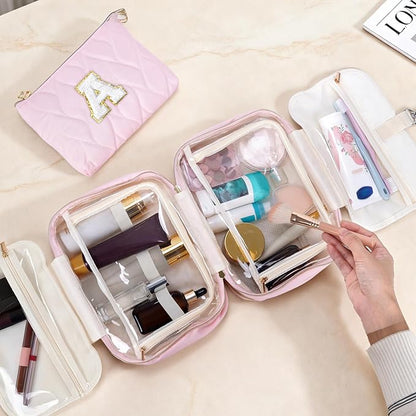 YOOLIFE Hanging Toiletry Bag for Women - Travel Toiletry Bag Makeup Bag, Portable Toiletries Cosmetic Bag, Airplane Travel Essentials Purple - R