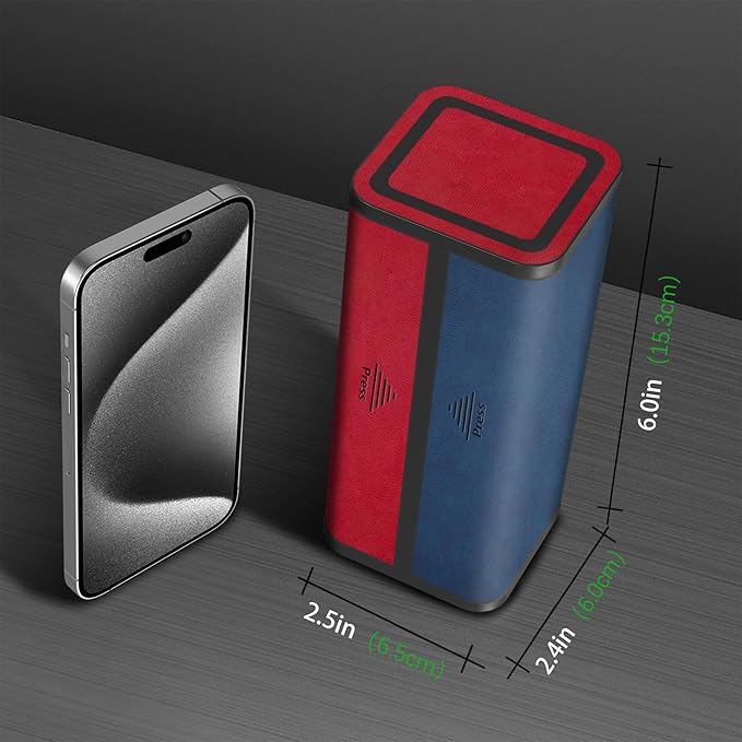 Pill Organizer 2 Times a Day, Am Pm Twice Daily Pill Case, Detachable Large Travel Pill Box 7 Day, Weekly Pill Container for Vitamin Medicine Supplement Fish Oil (Red and Blue)