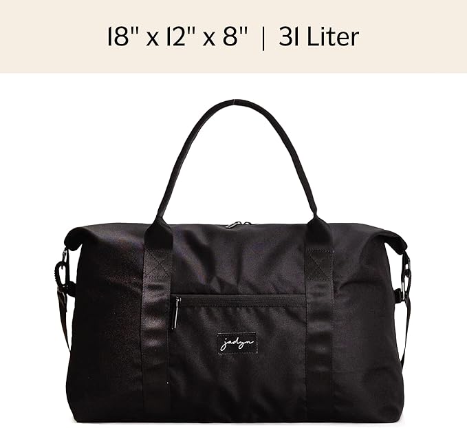 Jadyn Lola Travel Bag, Weekender/Overnight Duffel, Gym Tote Bag for Women, Men