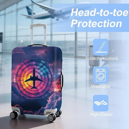 ANNA QUEEN Travel Luggage Cover Suitcase Protector Suitcase Cover Anti-Scratch,Stretchable Luggage Travel Bag Cover Washable