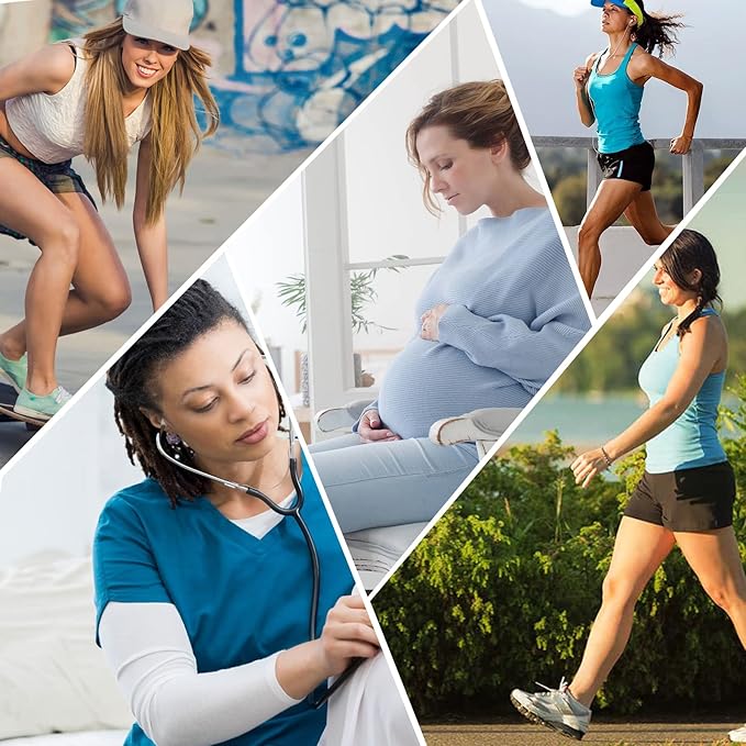 fenglaoda Compression Socks Women Men 6 Pairs, Knee High Best Support Circulation Socks for Running, Travel, Flight, Nurse