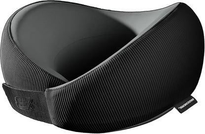 Skechers Men's Memory Foam Neck Pillow, Comfortable & Breathable Travel Pillow,Neck Pillow Airplane for Travel, Car Rides, Home, and Office Use, Ergonomic Design for Men and Women,Black
