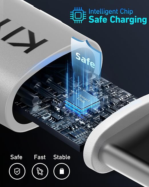 Coiled USB C to C Cable for Car 3ft,2Pack Braided USB Type C Cable for Car 66W Fast Charging Cord Compatible with iPhone 17 16 15, iPad, Samsung Galaxy, Google Pixel, Moto, LG, TCL Phones-Silver