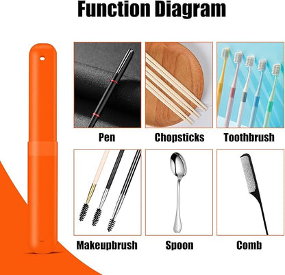 60 Pieces Travel Toothbrush Cases Holder Plastic Toothbrush Holders Portable Toothbrush Case Toothbrush Case Holders for Indoor Outdoor Travel Trip Home Camping School (6 Color)