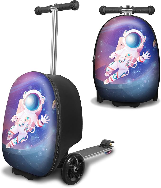 ALVOD Scooter Suitcase for Kids Ages 6-12 Kids' Luggage