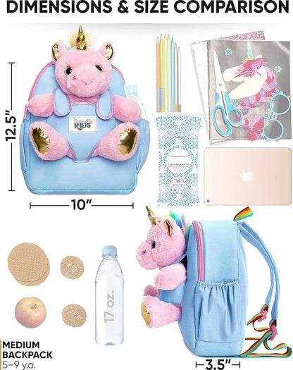 Naturally KIDS Pink Unicorn Toys for Girls Age 4-6, Gifts for 5 Year Old Girls, Toddler Unicorn Backpack