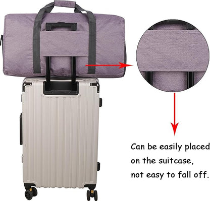 Woogwin Travel Duffel Bag Large Foldable Waterproof Overnight Bag for Beach Swim Bags Pool Sports Gym