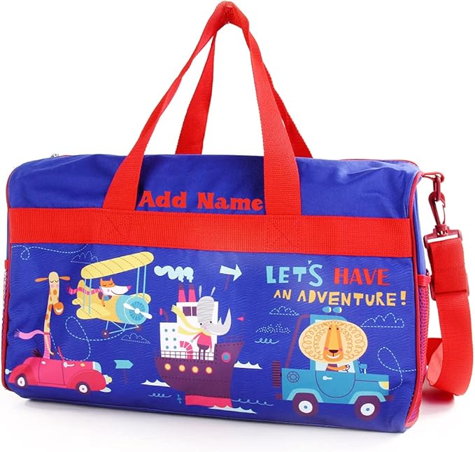 Personalized Kids 18 Inch Duffel Bag for Sports, Travel and Sleepover - Adventure