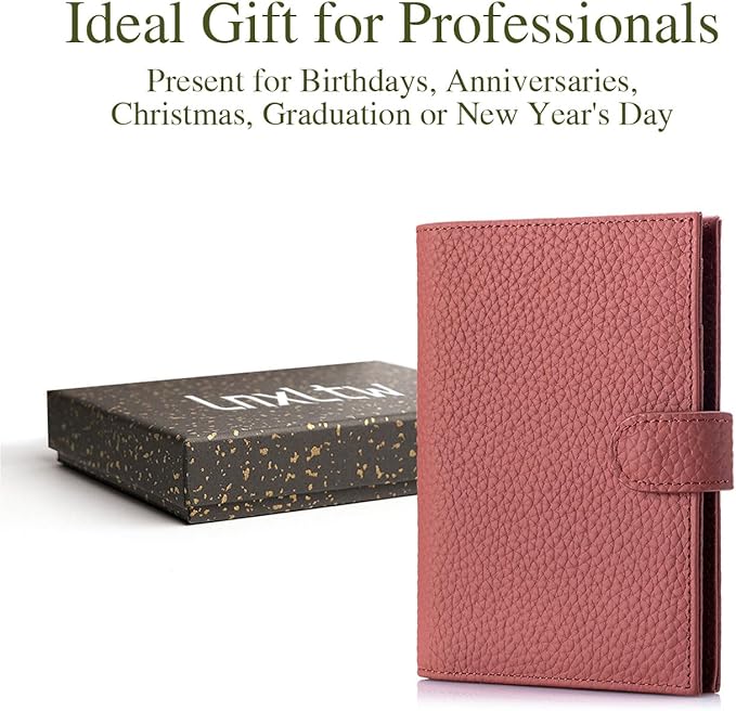 Slim RFID Passport Wallet for Women – Leather Travel Wallet Womens with Passport Slot & Card Slots, Zippered Coin Pocket & Cash Holder Travel Organizer Burnt Sienna (Brick Red)