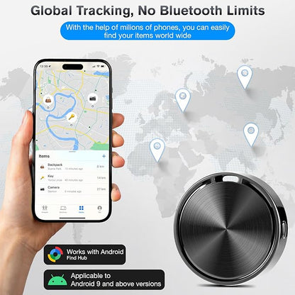 Andriod Airtag,Andriod Tracker, Android Airtags-4 Pack for Andriod Phones Only,Works with Google Find My Device App, Tracker Tag, Key Finder and Item Locator for Luggage, Backpack, Suitcases