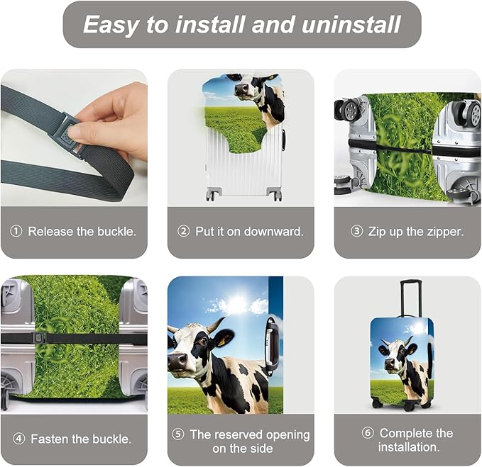 Luggage Cover, Washable Suitcase Cover, Suitcase Protector Anti-scratch Bag cover