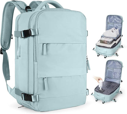 coofay Vacuum Backpack Travel with Pump Vacpack Travel Backpack with Vacuum System Mochila de Viaje Compresion al Vacio Easyvacpack Airbag Backpacks for Traveling Carry on Luggage