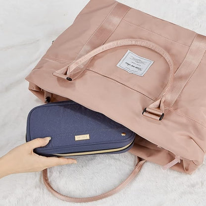 NISHEL Travel Jewelry Case, Holiday Organizer for Necklaces, Earrings, Rings, Bracelets, Watch, Aegean-Blue