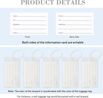 100 Pack Luggage Tags for Suitcases, Airplane Travel Essentials for Flying, International Travel Must Haves, and Luggage Accessories by Sodsay