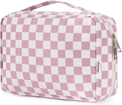 Narwey Small Hanging Travel Toiletry Bag for Women, Travel Bag for Toiletries, Makeup Bag Organizer Cosmetic Bags Make Up Bags for Girls