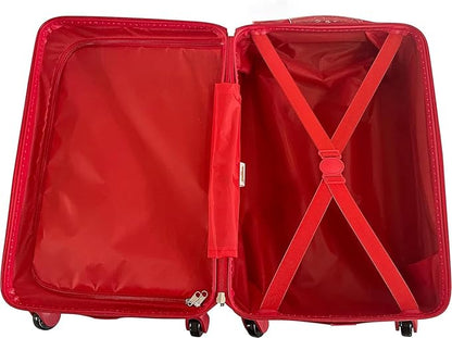 Fast Forward Kids Licensed Hard-Side 21” Spinner Luggage Lightweight Carry-On Suitcase (Hello Kitty I)