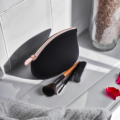 Small Makeup Bag by Pudinbag | The Premium Silicone Purse Bag | Vegan Hygenic Eco-friendly | Water and Heat Resistant