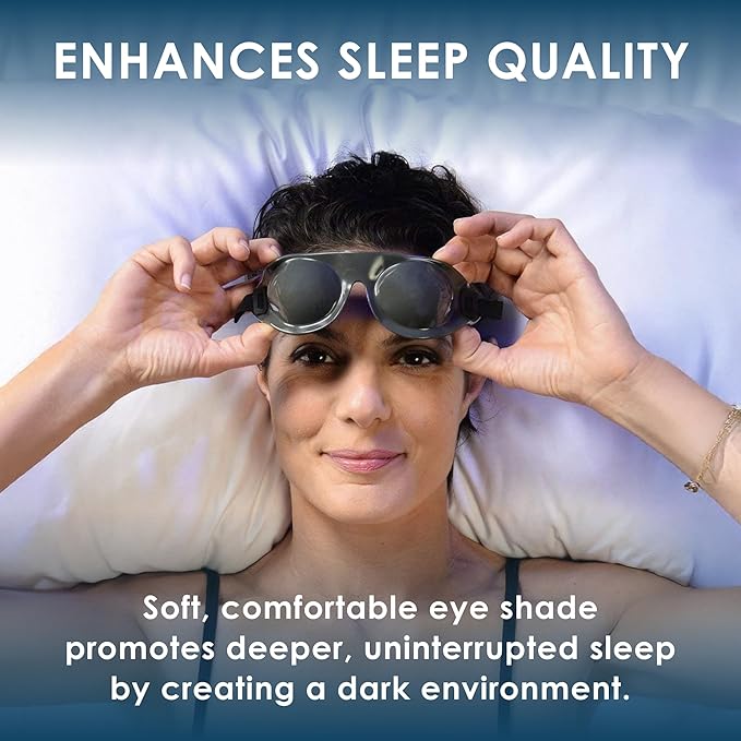 Eyeseals 4.0 Sleep Mask – Charcoal – Moisturizing Eye Masks for Sleep, Keep Dry Air Out and Moisture in – Latex-Free Eye Mask Great for CPAP Users