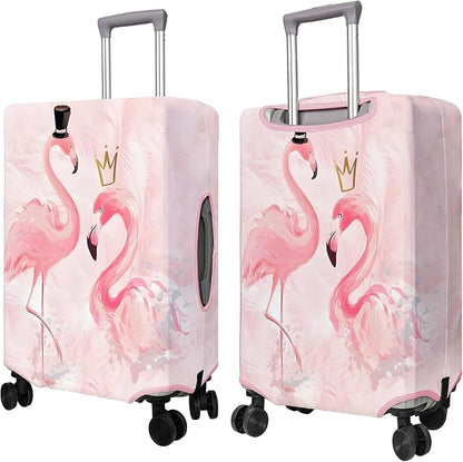 Travel Luggage Cover Suitcase Protector Fits 18-32 Inch Wheel Covers PatternedTravel Related Items Flower Luggage Protector Elastic S
