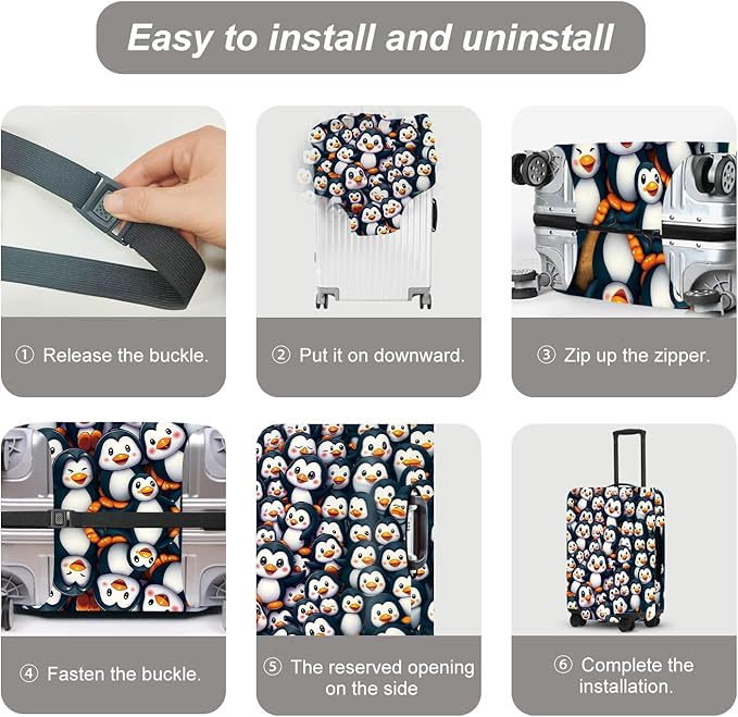 Luggage Cover, Washable Suitcase Cover, Suitcase Protector Anti-scratch Bag cover