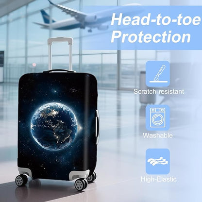ANNA QUEEN Travel Luggage Cover Suitcase Protector Suitcase Cover Anti-Scratch,Stretchable Bag Cover Washable Durable Polyester