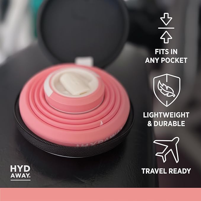 HYDAWAY 25oz Collapsible Water Bottle - BPA-Free, Leakproof, Lightweight, and Space-Saving - Perfect for Hiking, Travel, and All-Day Hydration