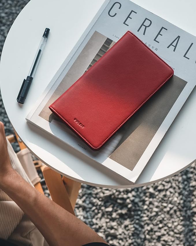 VULKIT Passport Holder Wallet RFID Blocking Travel Wallet for Men & Women