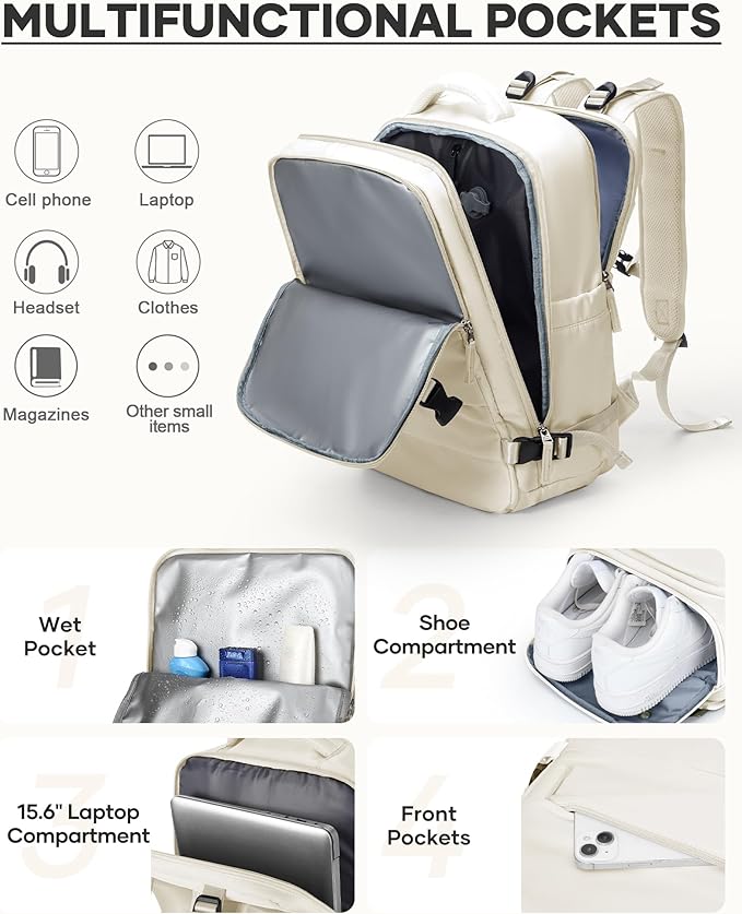 coofay Vacuum Backpack Travel with Pump Vacpack Travel Backpack with Vacuum System Mochila de Viaje Compresion al Vacio Easyvacpack Airbag Backpacks for Traveling Carry on Luggage