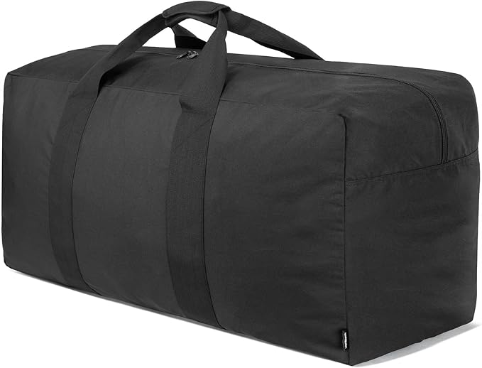 Vorspack Extra Large Duffle Bag for Travel - 100L Duffel Bag for Men Gear Bag for Storage Foldable Weekender Bag for Overnight Camping - Black