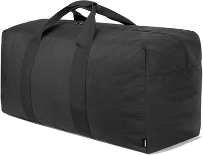 Vorspack Extra Large Duffle Bag for Travel - 100L Duffel Bag for Men Gear Bag for Storage Foldable Weekender Bag for Overnight Camping - Black