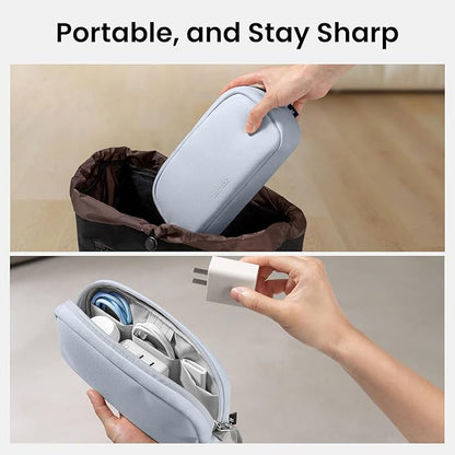 tomtoc Electronics Organizer Travel Case Performance, Water Resistant Bag Cable Tech Pouch Accessories, Carry Storage for Cord, Phone, Cables, Airpods, USB Flash Drive, Daily Items