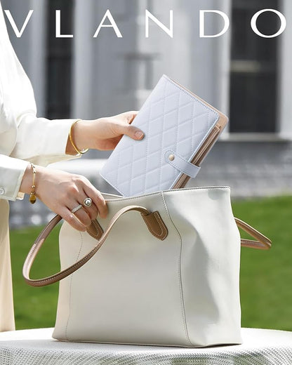 Vlando Travel Jewelry Organizer Case, Foldable Jewelry Bags Jewelry Storage Book Ring Binder with Clear Zipper Velvet Pouch Bag for Travel Essentials,Rings,Necklace,Earrings,Bracelets-Blue