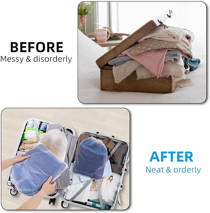 100 Pack Shoe Bags for Travel, 11.8" x 15.7" Waterproof Travel Shoe Bags for Packing,Large Travel Bag for Shoes, Storage Bags Travel Essentials Men for and Women