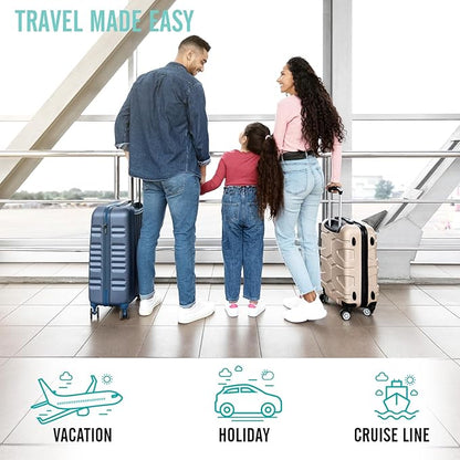 Veken 10 Set Packing Cubes for Kids & Toddler, Airplane Travel Essentials, Beach Vacation & Road Trip Suitcase Organizer Bags Set for Luggage, with Hanging Toiletry & Shoe Bag