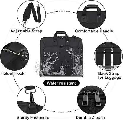 Noozion Garment Bag for Travel Large Carry On Suit Bag Hanging Travel Suit Bags Waterproof Suitcase Luggage Bag for Men Women Business Trips with Shoulder Strap