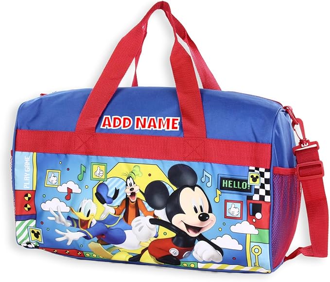 Personalized Licensed Kids Duffel Bag - Disney Mickey & Friends