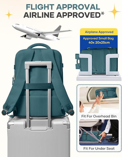 Travel Backpack For Women Men Airline Approved Carry On Backpack Flight Approved Waterproof Sports Luggage Backpack Casual Daypack Small Hiking Backpack