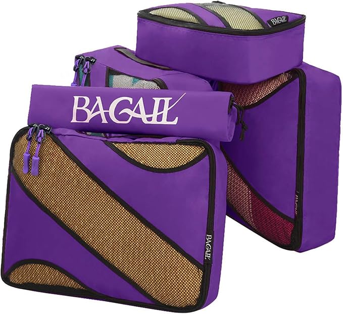 BAGAIL 6 Set Packing Cubes,Travel Luggage Packing Organizers