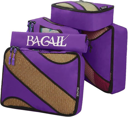 BAGAIL 6 Set Packing Cubes,Travel Luggage Packing Organizers