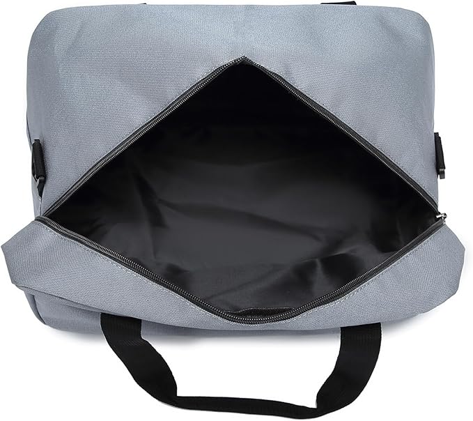 Kono Travel Duffel - 20L Under Seat Carry-On Sports Tote Gym Weekender Overnight Bag - 15.75"x9.84"x7.87" Light Gray