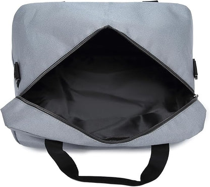 Kono Travel Duffel - 20L Under Seat Carry-On Sports Tote Gym Weekender Overnight Bag - 15.75"x9.84"x7.87" Light Gray