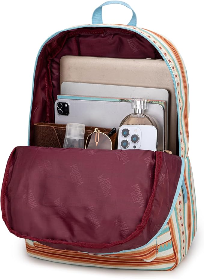 Montana West Backpack for Women Men 2 PCS Lightweight College Bookbags Casual Daypack Backpacks for Commute & Travel