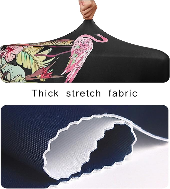 WUJIAONIAO Travel Luggage Cover Baggage Suitcase Cover Protector Skins 18-32 Inch (Flamingo A23, XL (for 29-32 inch luggage))