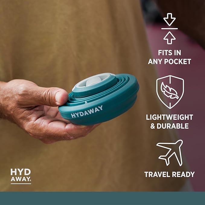 HYDAWAY 25oz Collapsible Water Bottle - BPA-Free, Leakproof, Lightweight, and Space-Saving - Perfect for Hiking, Travel, and All-Day Hydration
