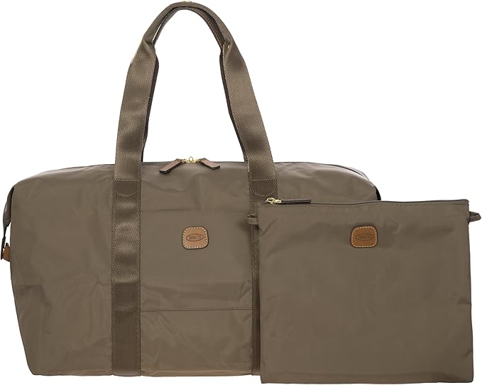 Bric's X-Collection Recycled fabric holdall medio 2in1 foldable - Nut