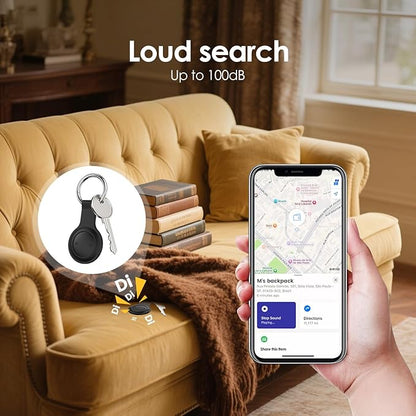 LENTION Air Tracker Tag, Item Finder Works with Apple Find My (iOS Only), Bluetooth Tracker for Kids, Keys, Luggage, Suitcases, Loud Beep, IP67 Waterproof, Replaceable Battery, Gift for Family Friends
