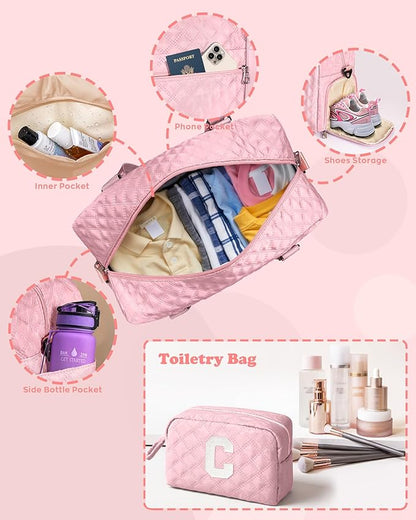 Christmas Gifts for Grandkids Teens Women, Stocking Stuffers Duffle Bag Women Girls Gift: Overnight bags, Dance Cheer bag Sports for Girl, Gymnastics Bags, Birthday gift for women Kids Teens