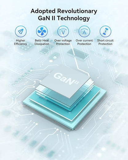 100W USB C Charger, 3-Port GaN+ USB C Charging Block, Foldable and Compact Fast Wall Charger Power Adapter for MacBook Pro/Air, iPad Pro, iPhone 17/16, Dell XPS, Galaxy S25/S24, and More